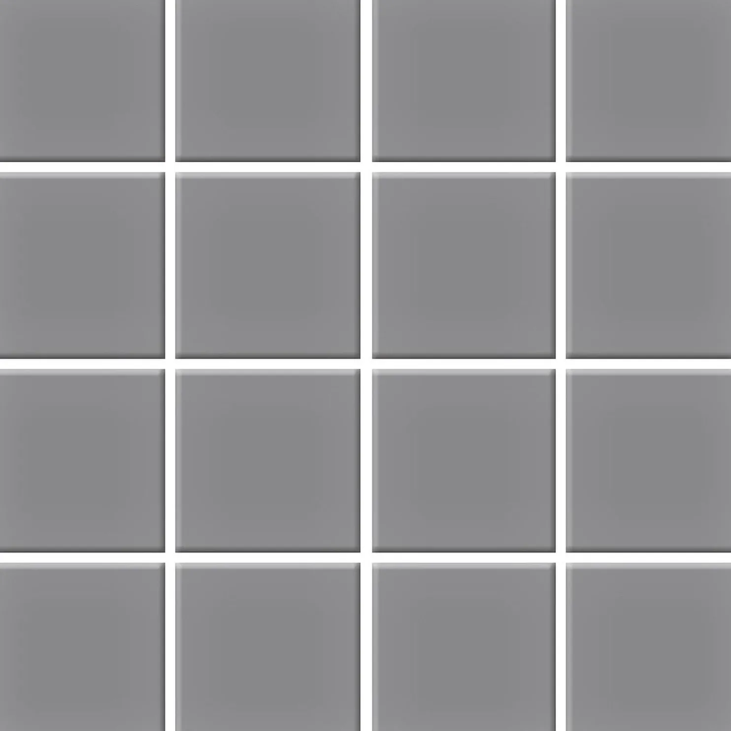 Mosaiikkilaatta Pukkila Color Lead Grey, himmeä, sileä, 47x47mm