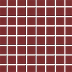 Mosaiikkilaatta Pukkila Color Burgundy, himmeä, sileä, 22x22mm