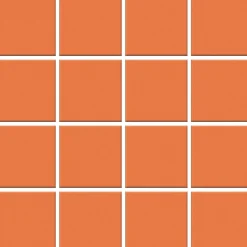 Mosaiikkilaatta Pukkila Color Tangerine, himmeä, sileä, 47x47mm