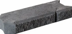 Muurikivi Rudus Aitakivi kansipari 560x200x100 mm sileä musta