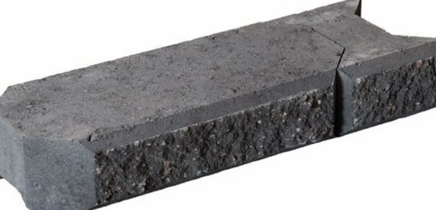 Muurikivi Rudus Aitakivi kansipari 560x200x100 mm sileä musta