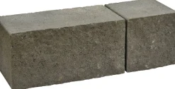 Muurikivi Rudus Antikko 330x165x165 mm profiloitu mustaharmaa