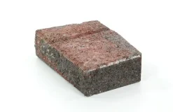 Muurikivi Rudus Muurikko kulmakivi 352x235x100 mm sileä punamusta