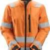 Naisten softshell-huomiotakki Snickers Workwear 1237 oranssi