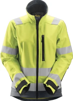 Naisten softshell-huomiotakki Snickers Workwear 1237 keltainen