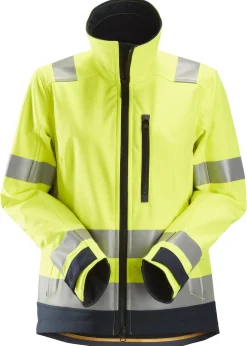 Naisten softshell-huomiotakki Snickers Workwear 1237 keltainen