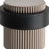 Ovenpysäytin Beslag Design Helix Stripe, 32x38mm, tumma pronssi