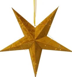 Paperitähti Star Trading Velvet Ø600x210mm kulta