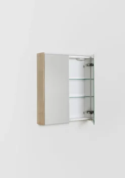 Peilikaappi LED-valolla Hafa Shift, 600x146mm, pistorasia oikea, eri värejä