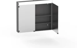 Peilikaappi Polaria Lumena 800x700mm pistorasia oikealla vikavirtasuoja harmaa