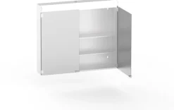 Peilikaappi Polaria Lumena 800x700mm pistorasia oikealla valkoinen