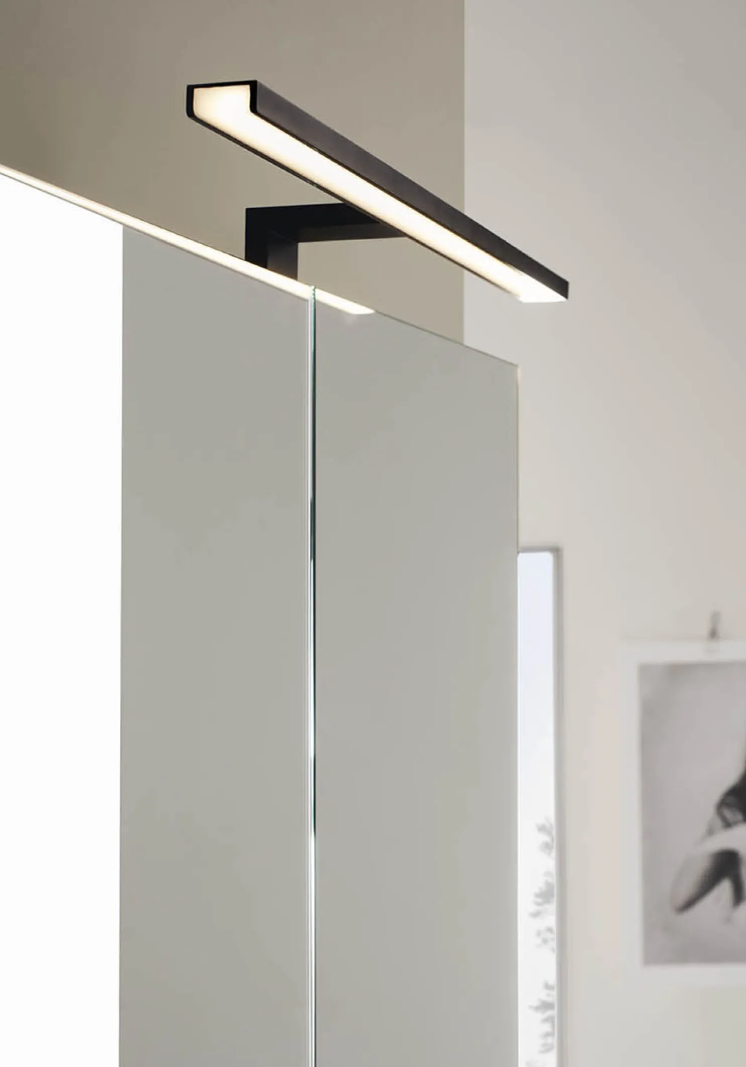Peilivalaisin Noro Flex 500x110mm IP44 musta