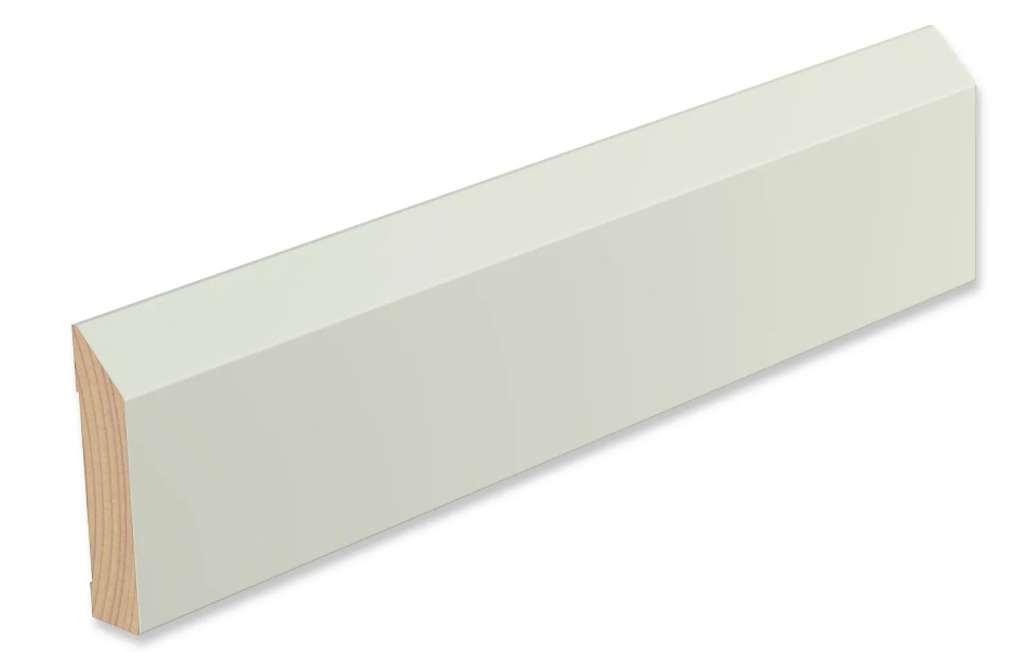 Peitelista/jalkalista Siparila Viiva 20x145x3600mm puhdas valkoinen