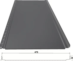 Peltikatto Weckman Progantti Standard 0.5 mm pystysauma