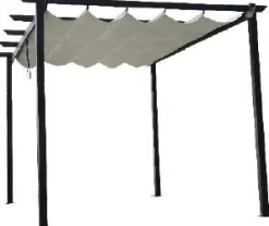 Pergola Mag-Pro Garden 3x4m kangaskatolla alumiini