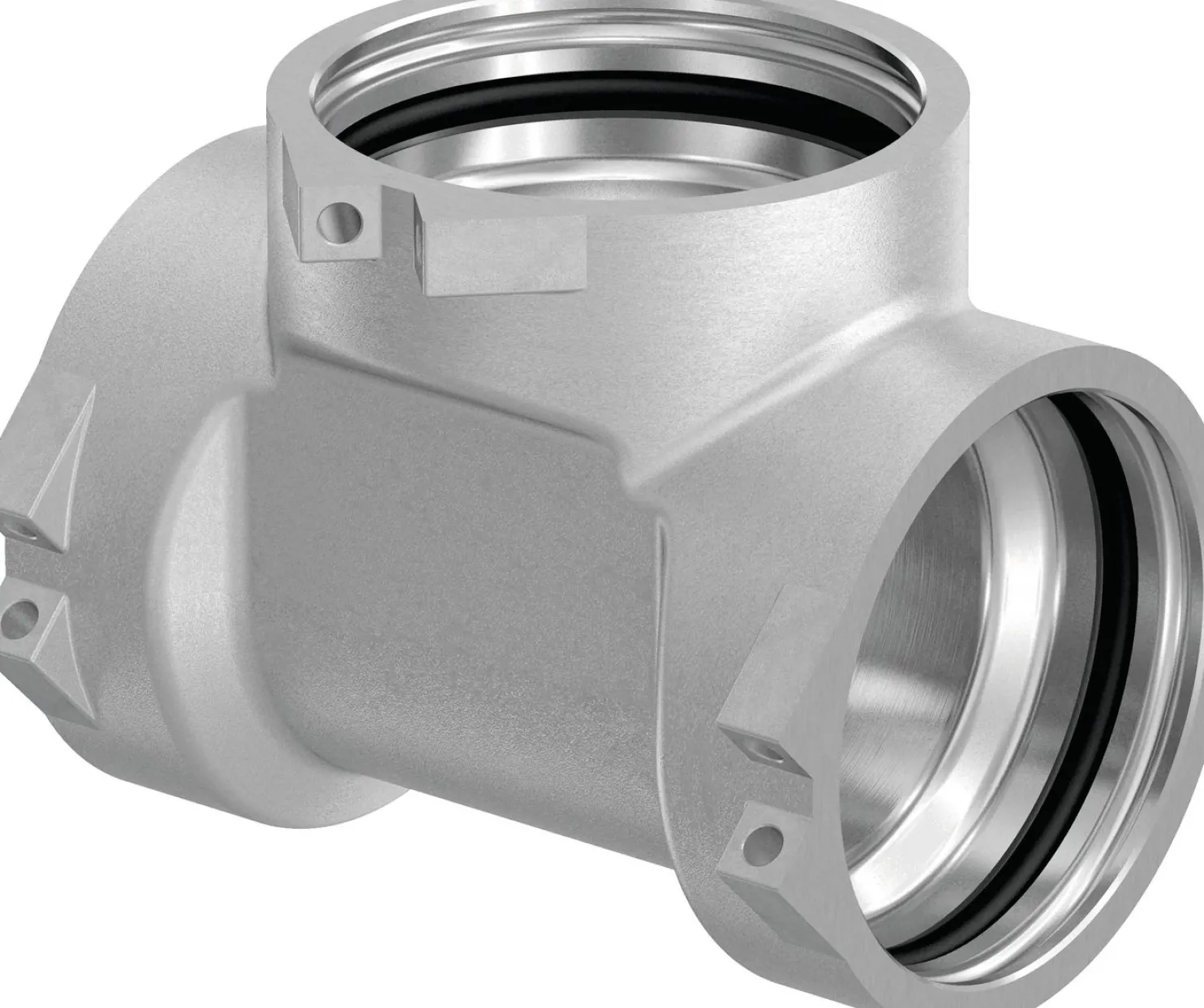 Perus-T-haara Uponor RS DR RS3-RS3-RS3 metallinvärinen