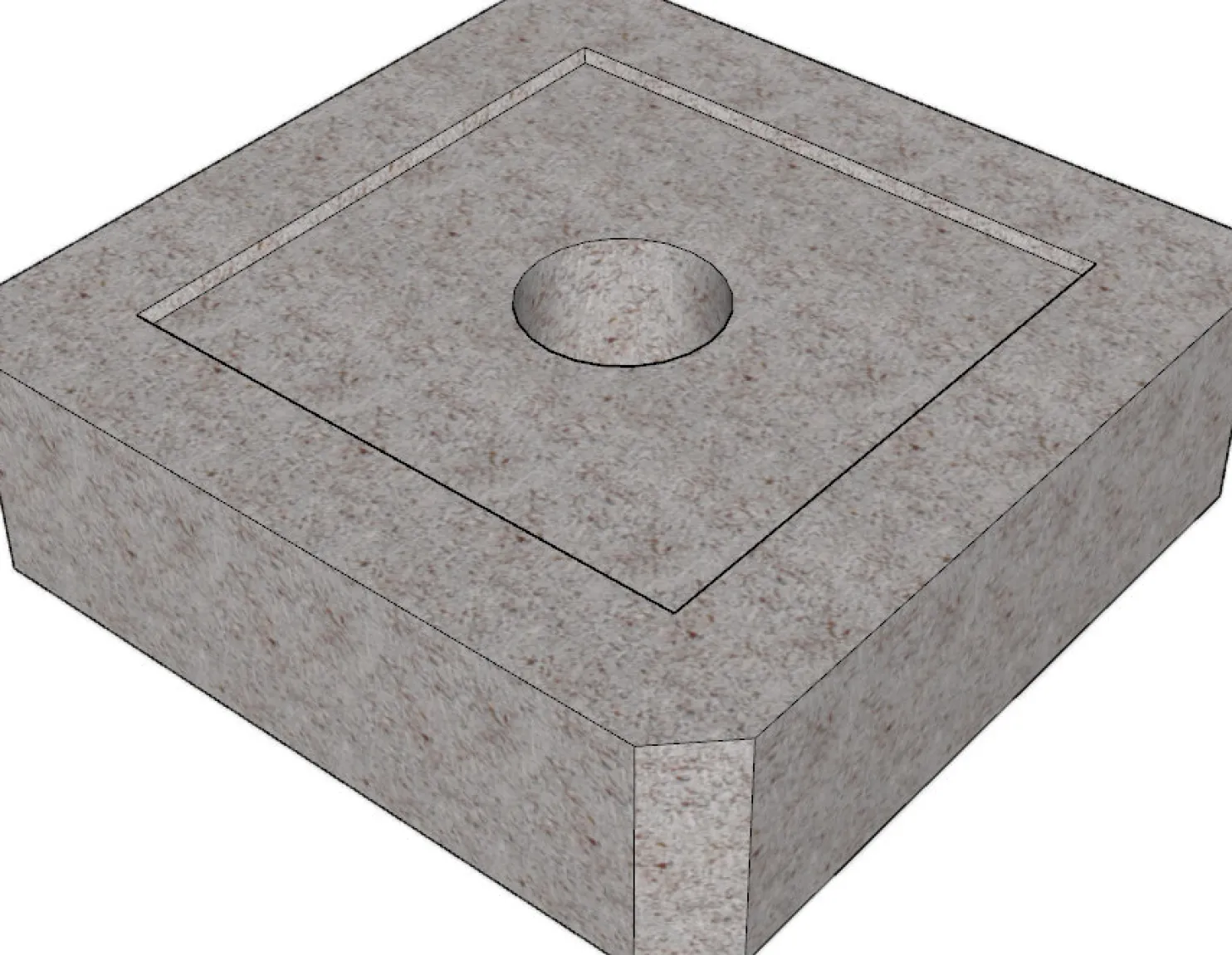 Perustuslaatta Lakka, 350x350x100mm