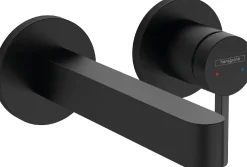 Pesuallashana Hansgrohe Finoris piiloasennus seinään juoksuputki 16,8 cm, mattamusta
