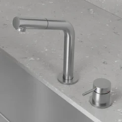 Pesuallashana Scandtap Steel Harmonized B2P Original, ulosvedettävä juoksuputki, ruostumaton teräs