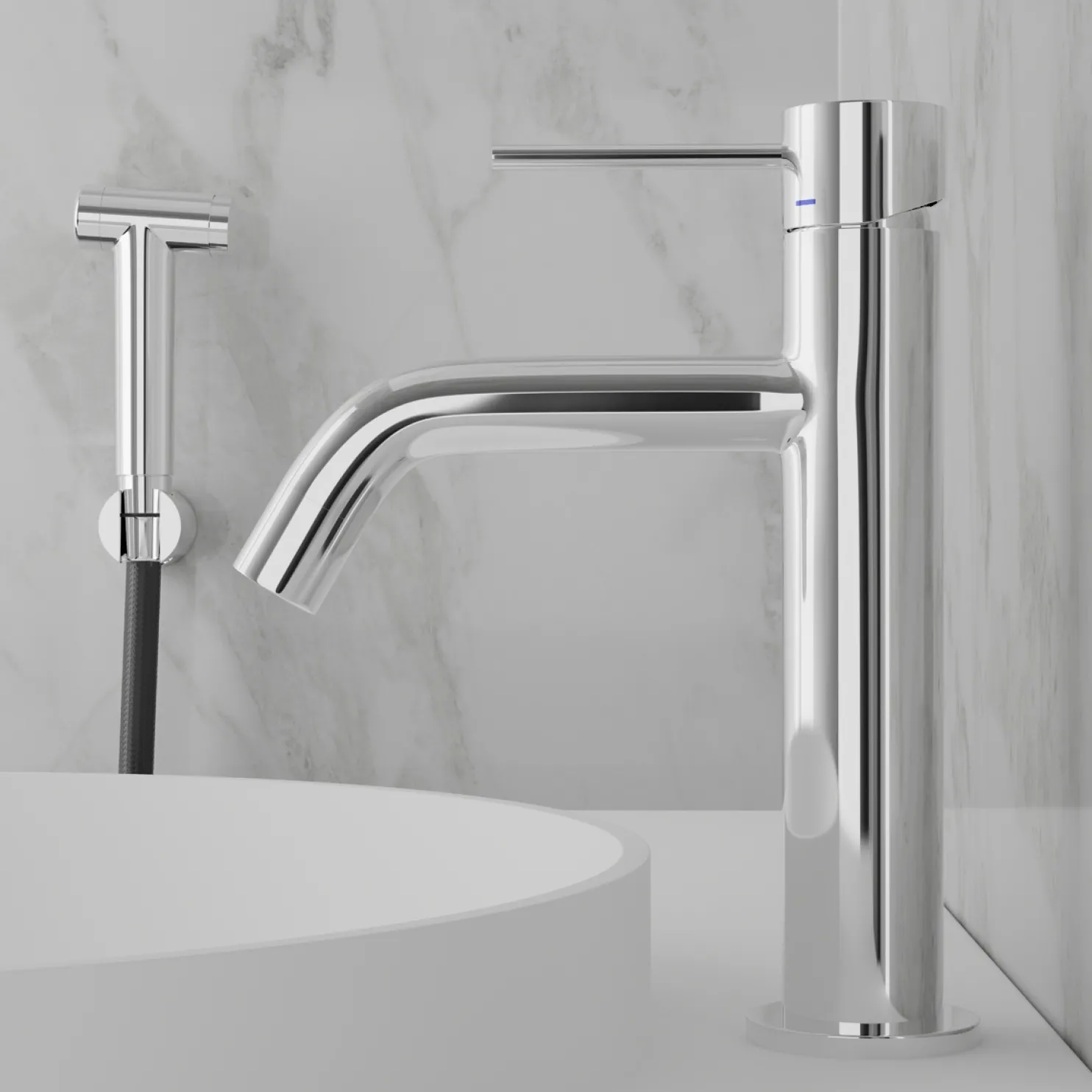 Pesuallashana Scandtap Voyage Medium B Classic, bideesuihkulla, teräs
