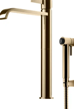 Pesuallashana Tapwell ARM089 Bidé Brass, korkea malli, bideesuihkulla, messinki