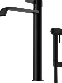 Pesuallashana Tapwell ARM089 Bidé Matte Black, korkea malli, bideesuihkulla, mattamusta