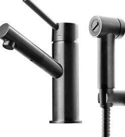 Pesuallashana Tapwell BI069 Brushed Black Chrome, bideesuihkulla, harjattu musta kromi
