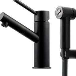 Pesuallashana Tapwell BI069 Matte Black, bideesuihkulla, mattamusta