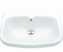 Pesuallas Ido Glow 600 kulmikas ylivuotosuojalla ei hanareikää