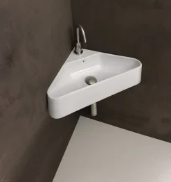 Pesuallas Lavabo Axa Corner, 425x425mm, valkoinen