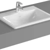 Pesuallas Vitra S20 hananreiällä upotettava 55 cm