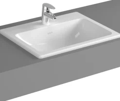 Pesuallas Vitra S20 hananreiällä upotettava 55 cm