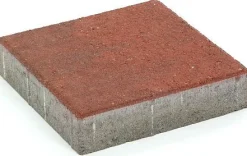Pihakivi Rudus Kartanolaatta 80 278x278x80 mm sileä punamusta