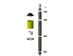 Piippusetti Vilpra DW50 CS,2,5m/∅115/215, ruostumaton teräs