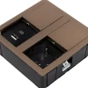 Pistorasia Limente Desk-2 USB IP54 kupari