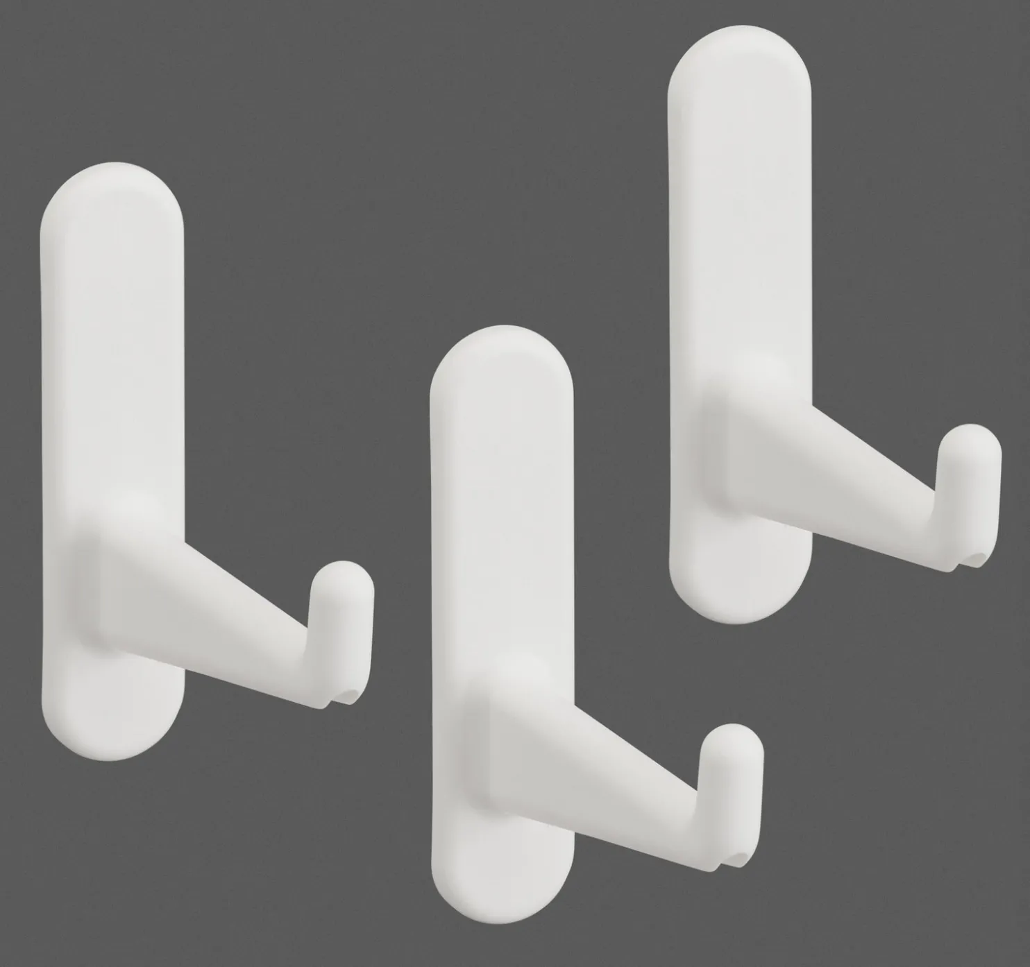 Pitkä koukku Elfa Utility Home 68 mm 3 kpl valkoinen