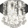 Plafondi Aneta Lighting Nicoline IP44 Ø 260x220 mm kromi, kirkas lasi