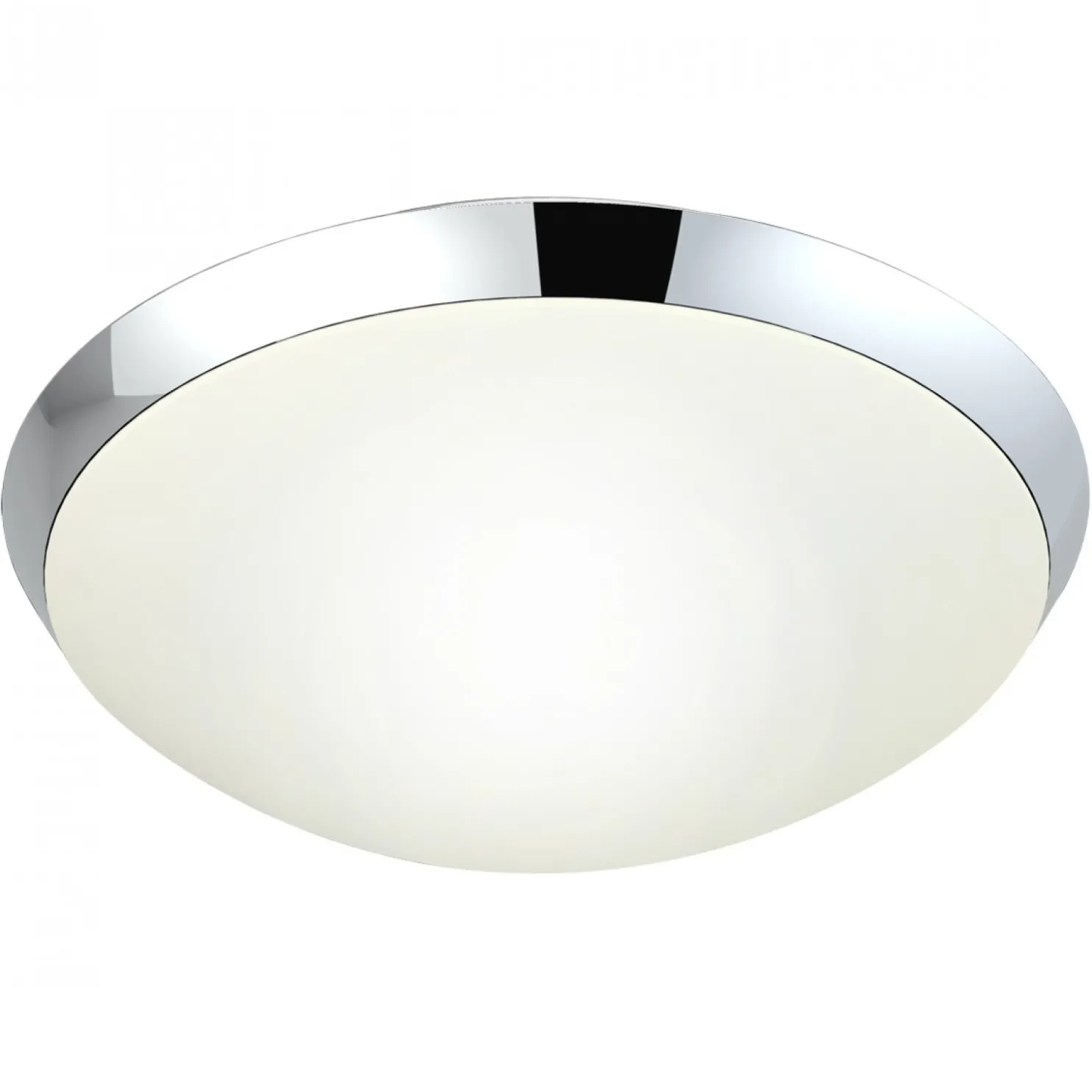 Plafondi Siracusa IP44 Ø 284x105 mm kromi/valkoinen