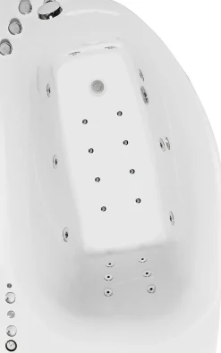 Poreamme Bathlife Trivsam Premium, 1600x1000mm, valkoinen, oikea