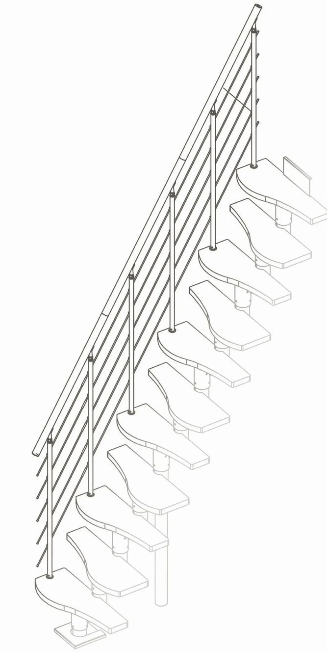Porraskaide Dolle Shape 6 Basil/Berlin-portaisiin lakattu pyökki eri vaihtoehtoja