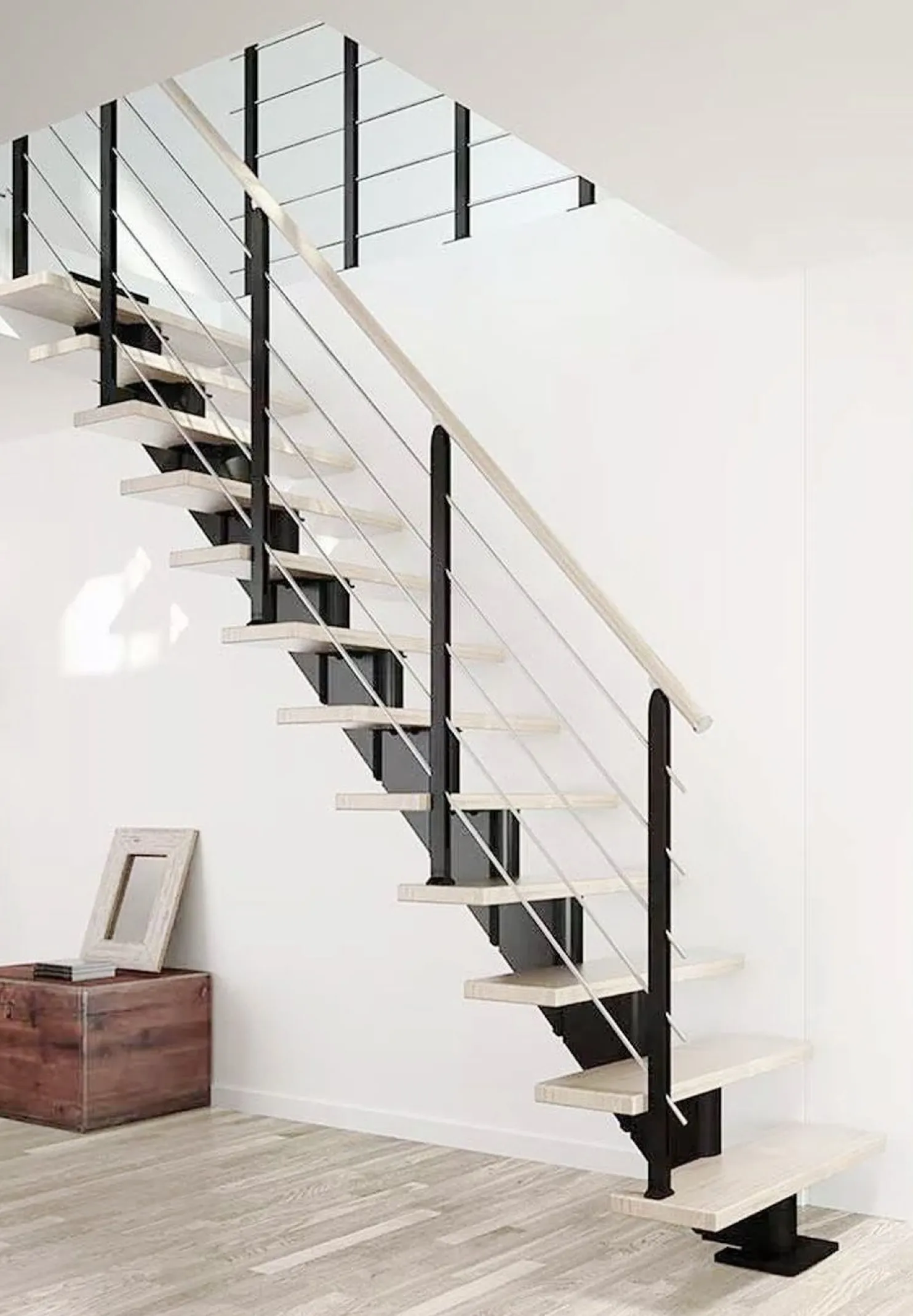 Portaat Dolle Hamburg Design, suora, valkoöljytty tammi, eri värejä ja kokoja