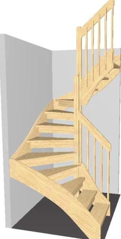 Portaat Lappiporras U2860 kaiteellakorkeus 2650 - 2860 mm