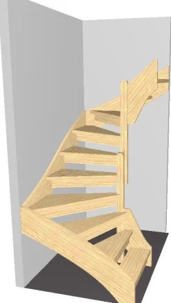 Portaat Lappiporras U2420 korkeus 2300 - 2420 mm