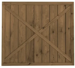 Porttielementti A27R 900x800 mm pystylauta ruskea