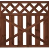 Porttielementti Lehtoharju A31R 900x800 mm suora pystylauta + vinoristikko ruskea