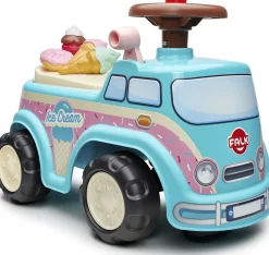 Potkuauto Falk Ice Cream mini van, säilytystila, ratti ja äänitorni