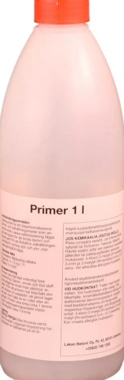 Primer Lakka vedeneristeelle, eri kokoja