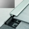 Päätelista ja pohjalista Progress Profiles LVT Terminal Pin 2,7 m 19 mm 4-6 mm anodisoitu hopea