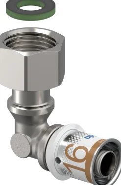 Puristuskulma Uponor S-Press Plus 16-G1/2"SN pyörivällä mutterilla