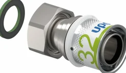 Puristusliitin Uponor S-Press Plus 32-G1"SN pyörivällä mutterilla